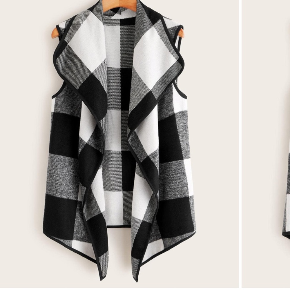Waterfall Plaid Vest